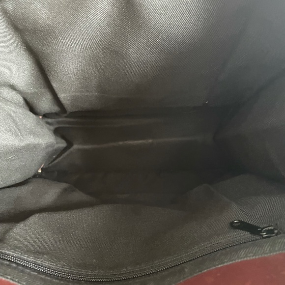 ♥️ UNIQUE ♥️ M. London Distressed Brown Leather Utility Tote NWOT 🫶🏻👜 - Picture 8 of 15